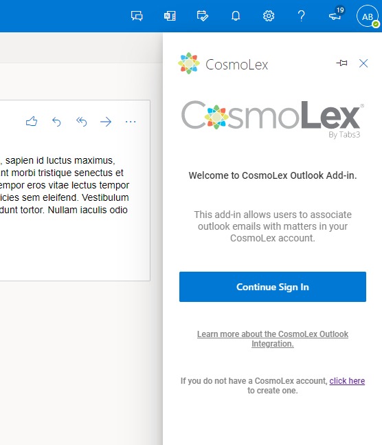 cosmolex-logout-complete-outlook-365